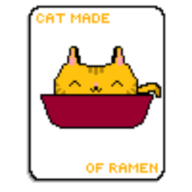 Cat Made of Ramen logo